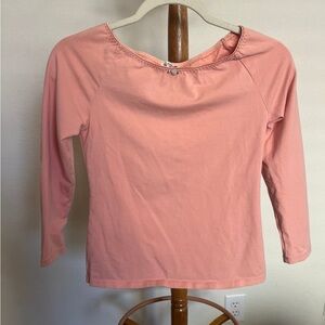Free People Intimately Quarter Sleeve Peach Rosette Sleep Top Women’s Medium